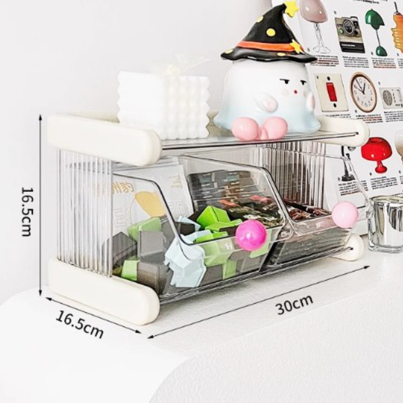 Multi-Compartment Storage Rack – Organizer for Tea Bags, Coffee Pods, 