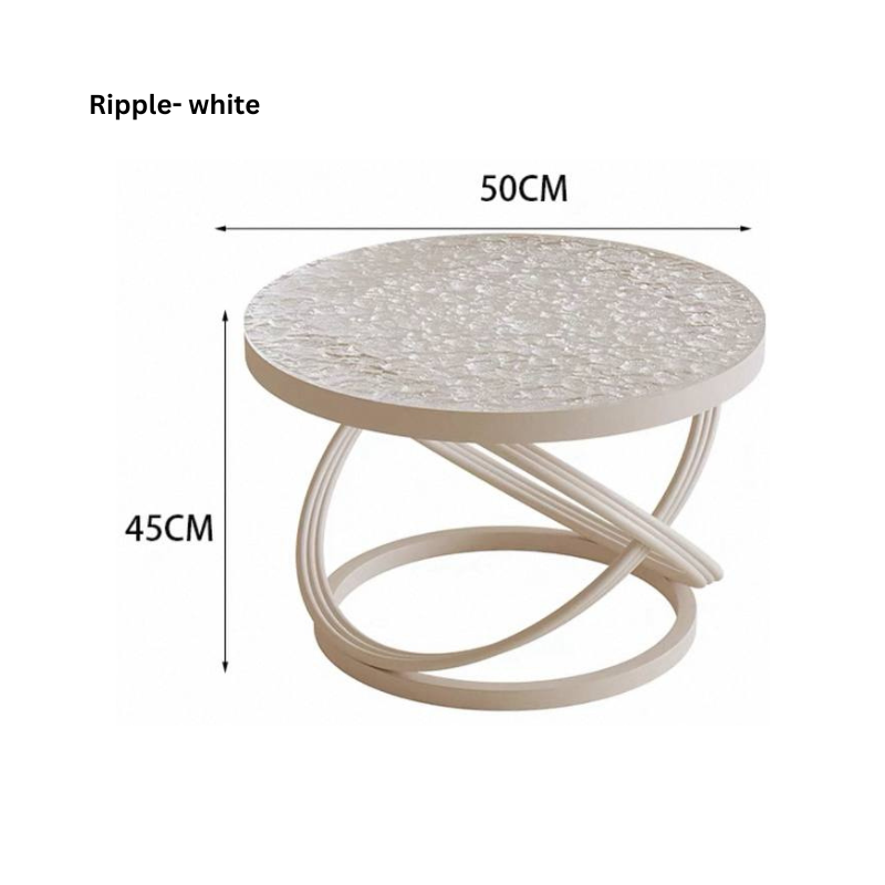 Modern Accent Table for Living Room, Glass Top Coffee Table, Aesthetic