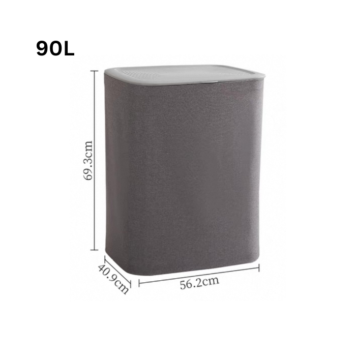 ELLA Minimalist grey Laundry Basket with detachable bags, home clothes