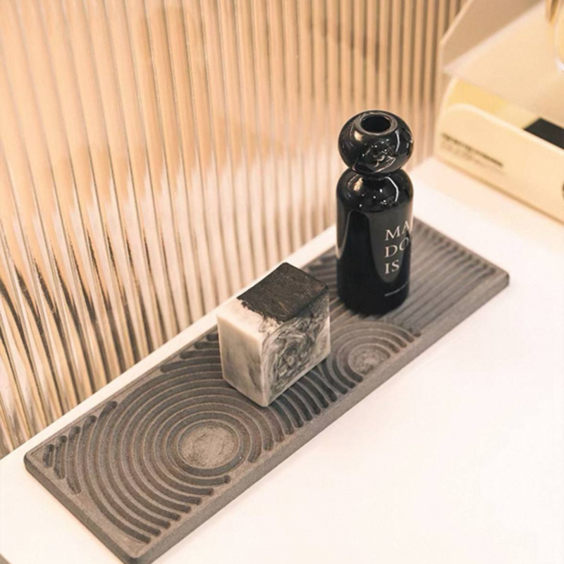 Diatomite sink mat / mud coaster anti-slip / water-absorbing