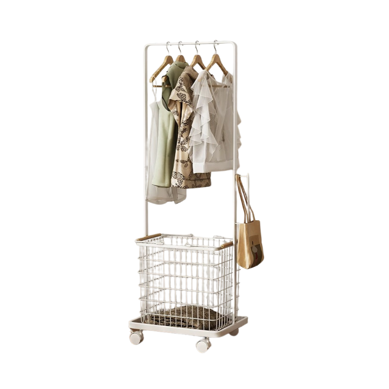Kai Multi-purpose Minimalist Laundry hanger basket with hanging rack / drying clothes rack
