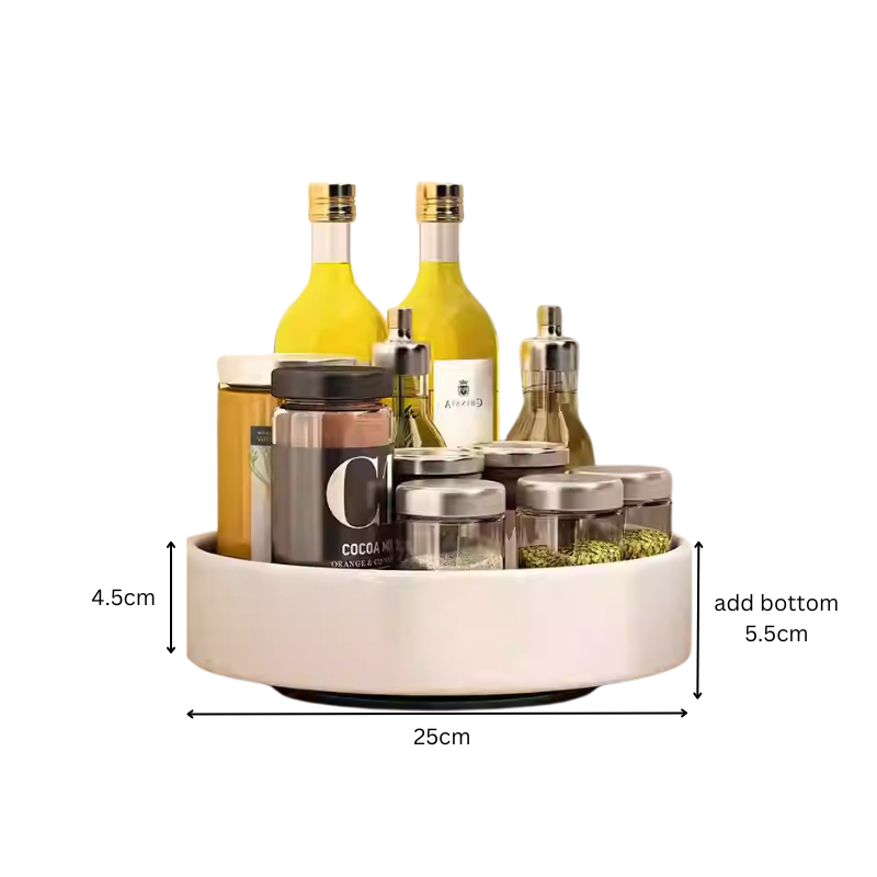 Rotating tray / Lazy susan kitchen seasoning organizer