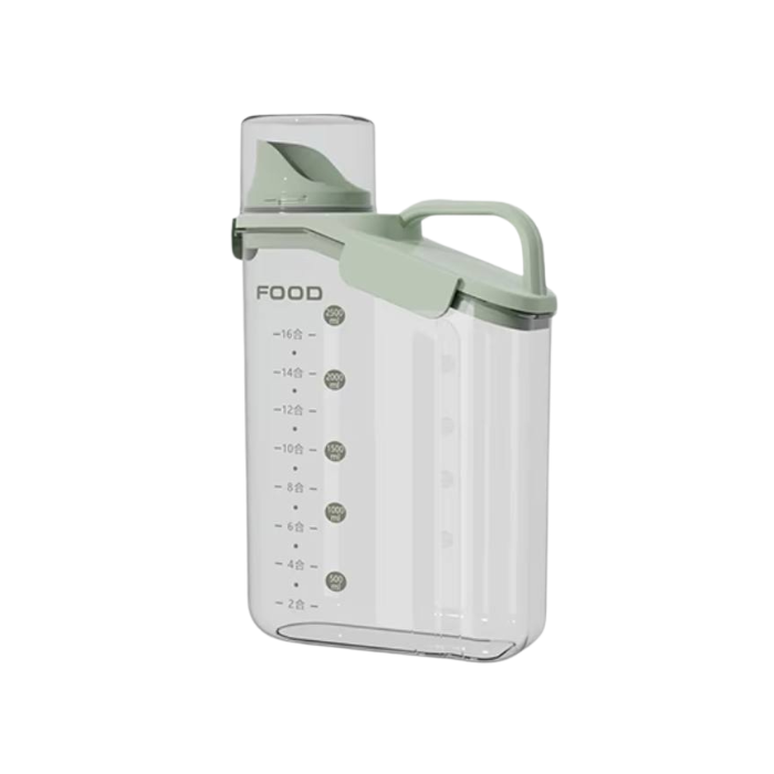 Clear Plastic Cereal Containers with Lids - Portable Rice Dispenser and Food Storage Box for Home Kitchen Supplies