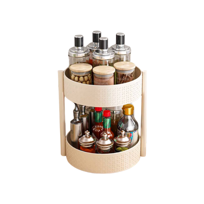 Rotating tray / Lazy susan kitchen seasoning organizer