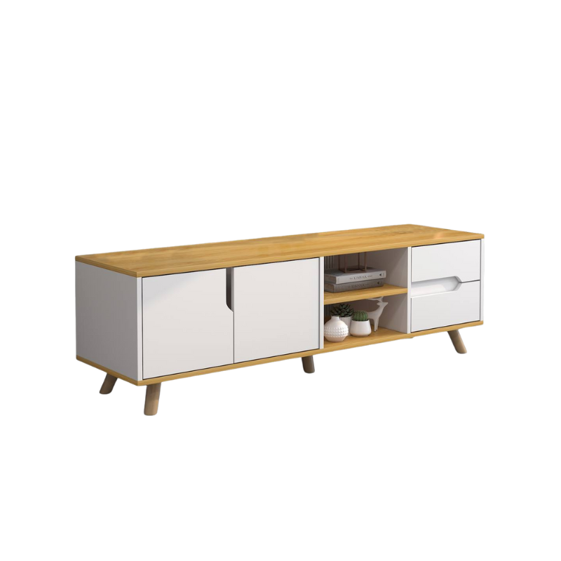 Yrisa Modern Scandi Minimalist TV console Cabinet