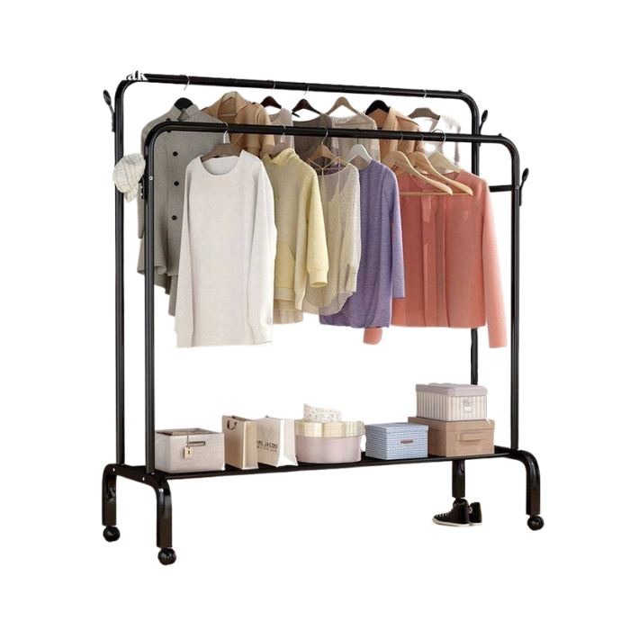 Laysa Clothes Rack, Garment Rack for Hanging Clothes, Multi-functional laundry organiser