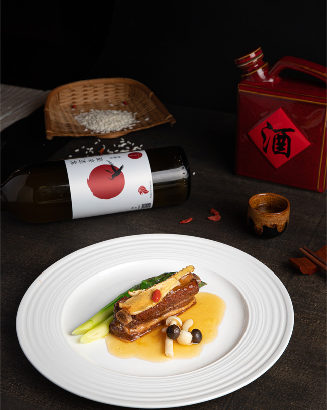 当贵黄酒炖排骨，炖排骨，药材排骨，stewed spare ribs with Chinese herbs “tan gui”, herbal pork ribs, confinement chinese wine pork ribs. 