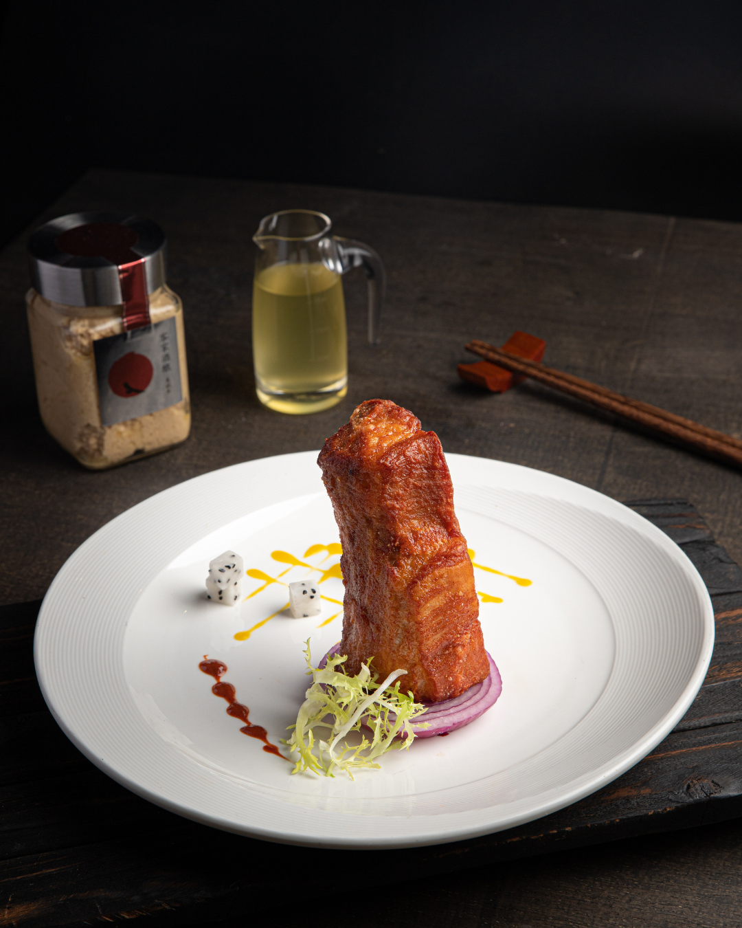 Pork ribs braised in Hakka Imperial Kitchen’s rice wine (dove label). Hakka rice lees. 客家玉厨酒糟、米酒、炖排骨。