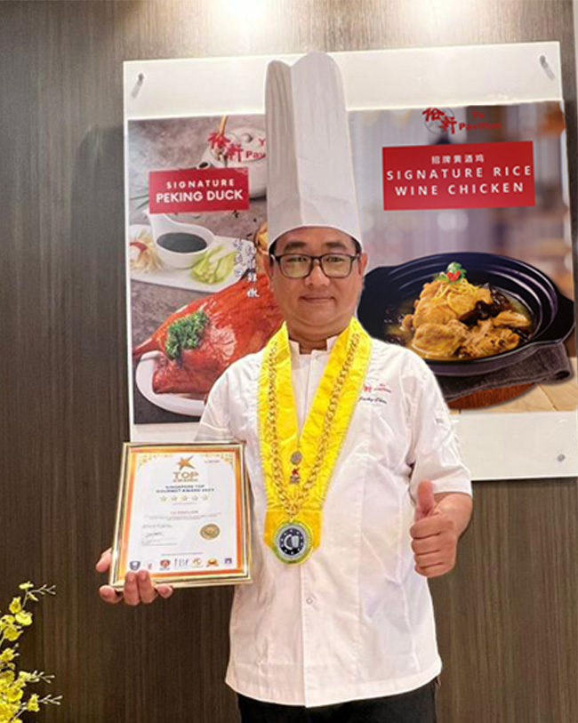 Yu Pavillion Chef Jacky, Singapore Hakka Chef, Hakka rice wine, Singapore Hakka restaurant, Hakka Imperial Kitchen collaborator. 