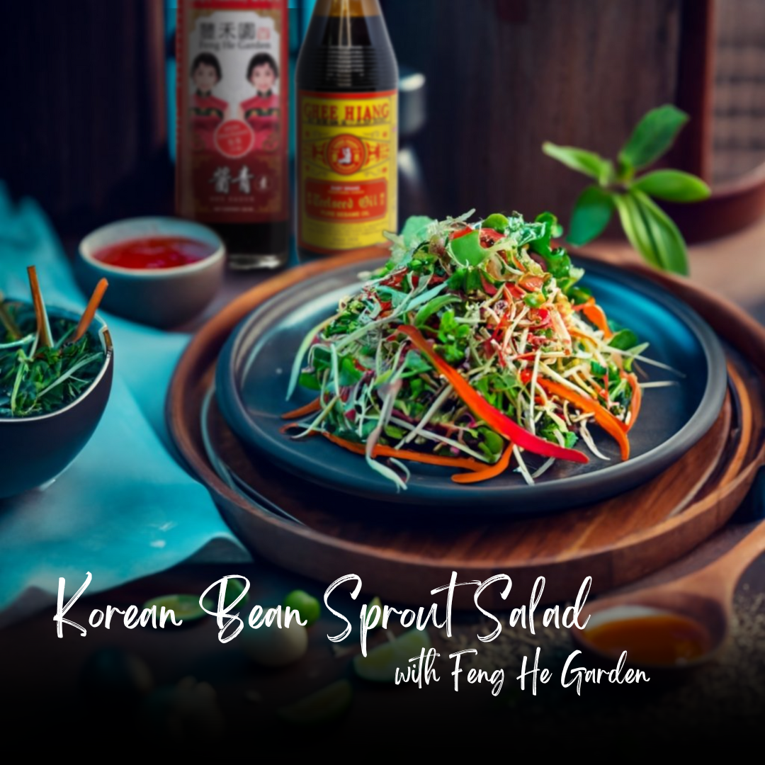 Savor the fusion of flavors with our Korean Bean Sprout Salad!