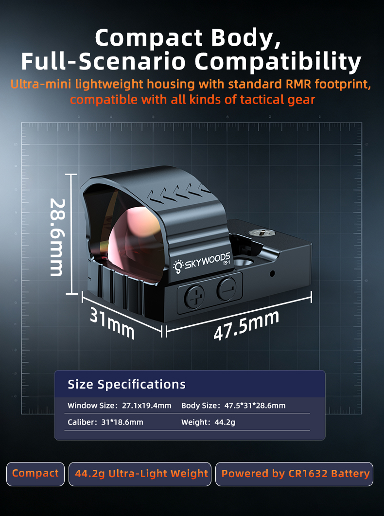 Skywoods - Tactical Red Dot Sight Pistol (TS1)