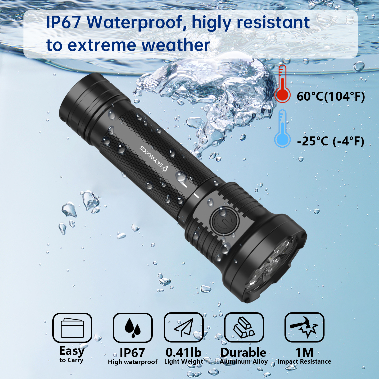 Skywoods - Outdoor Flashlight (3000lu) (OL3000)