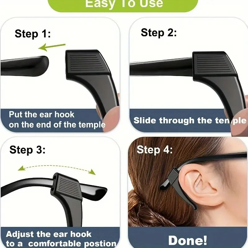 Sunglasses/Spectacles Silicone Ear Hook (1 pair)