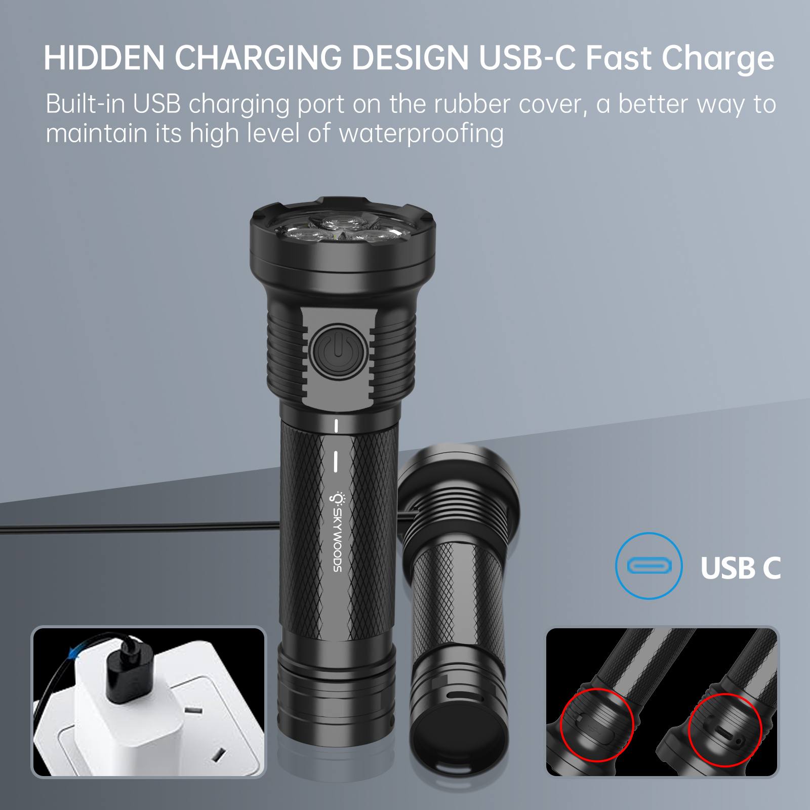 Skywoods - Outdoor Flashlight (3000lu) (OL3000)