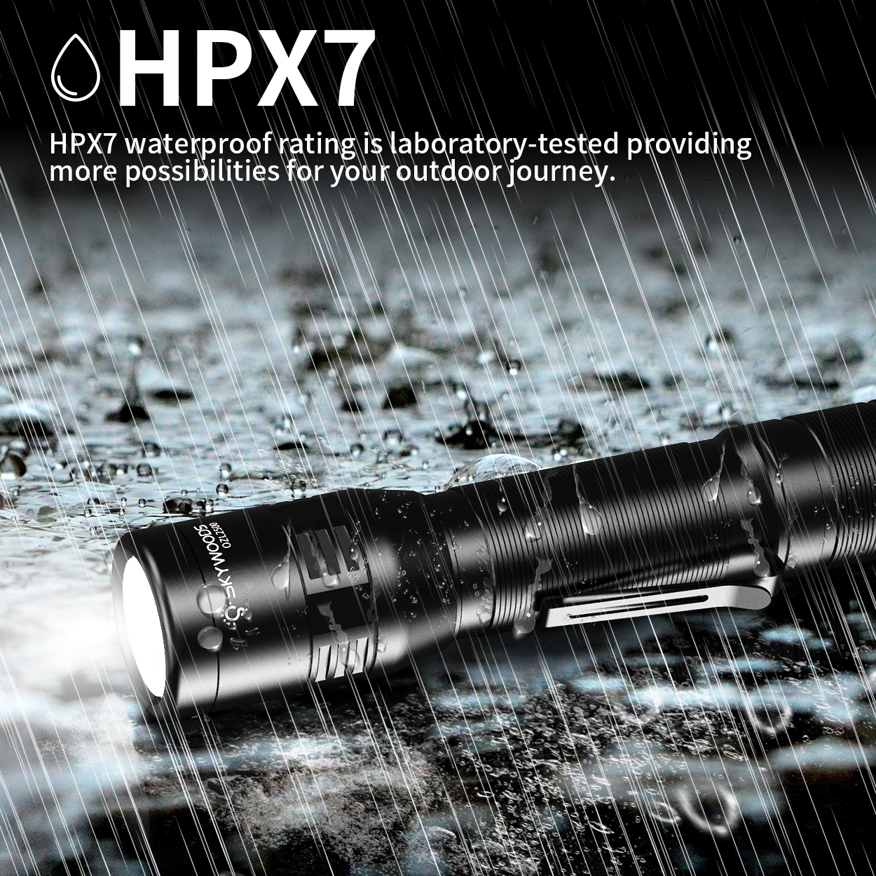 Skywoods - Outdoor Flashlight Zooming (2500lu) (OZL2500)