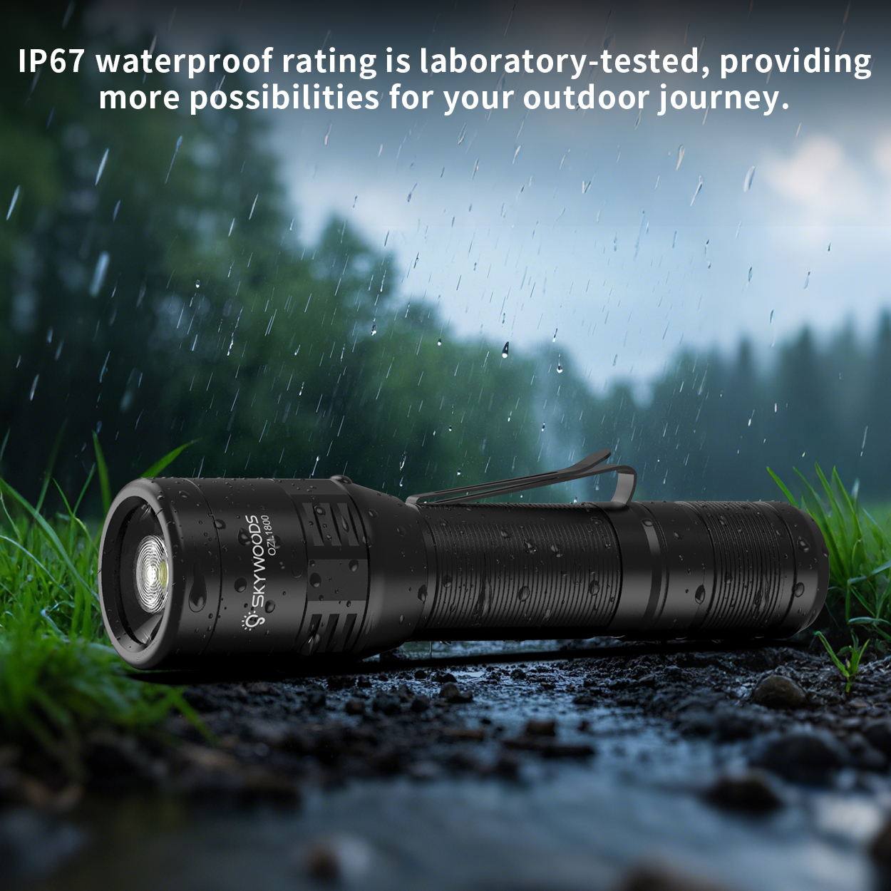 Skywoods - Outdoor Flashlight Zooming (1800lu) (OZL1800)