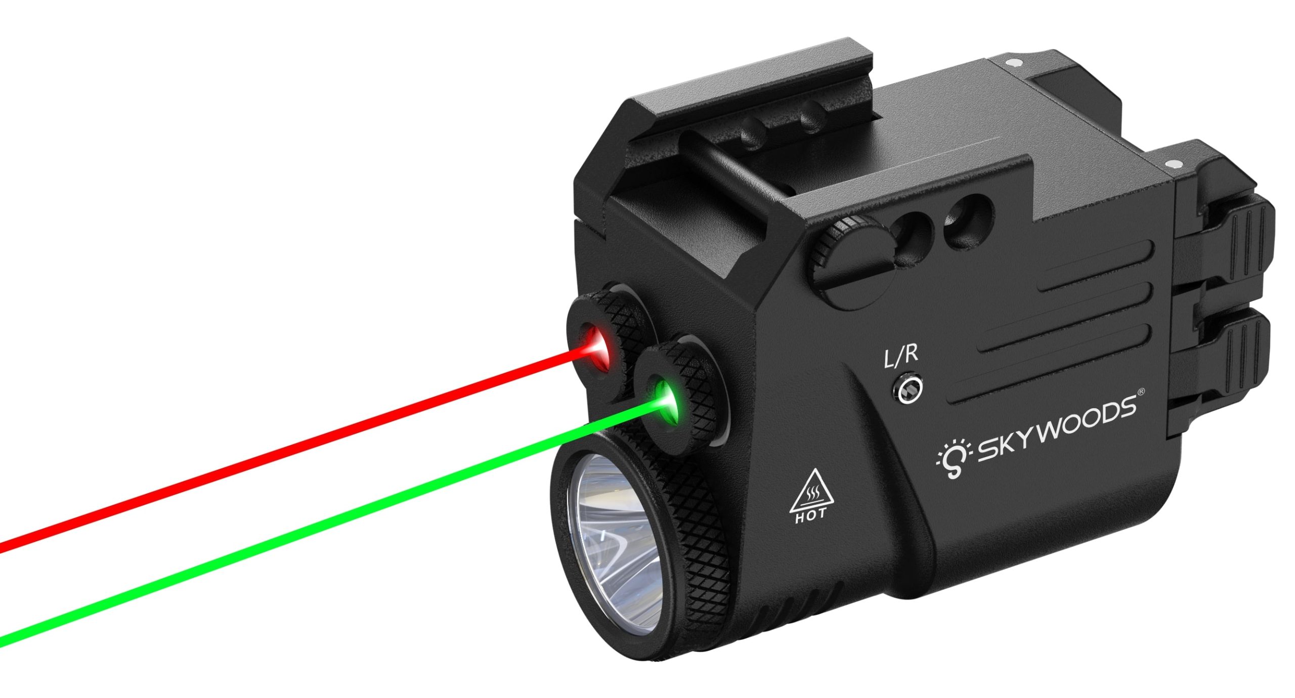 Skywoods - Tactical Pistol Light + Red/Green Laser (360lu) (PL360RG)