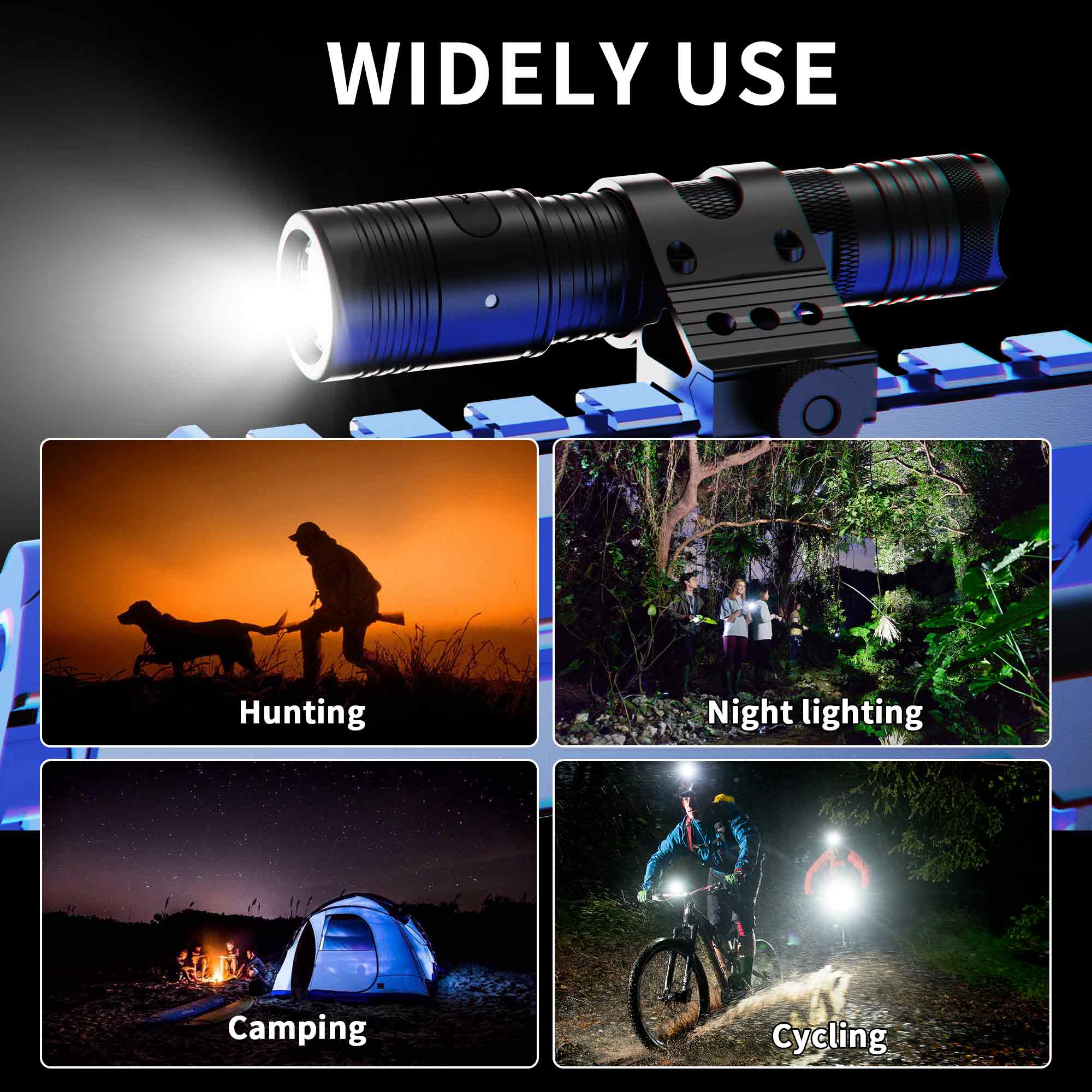 Skywoods - Tactical Rifle Light + Remote (1200lu) (RL1200)