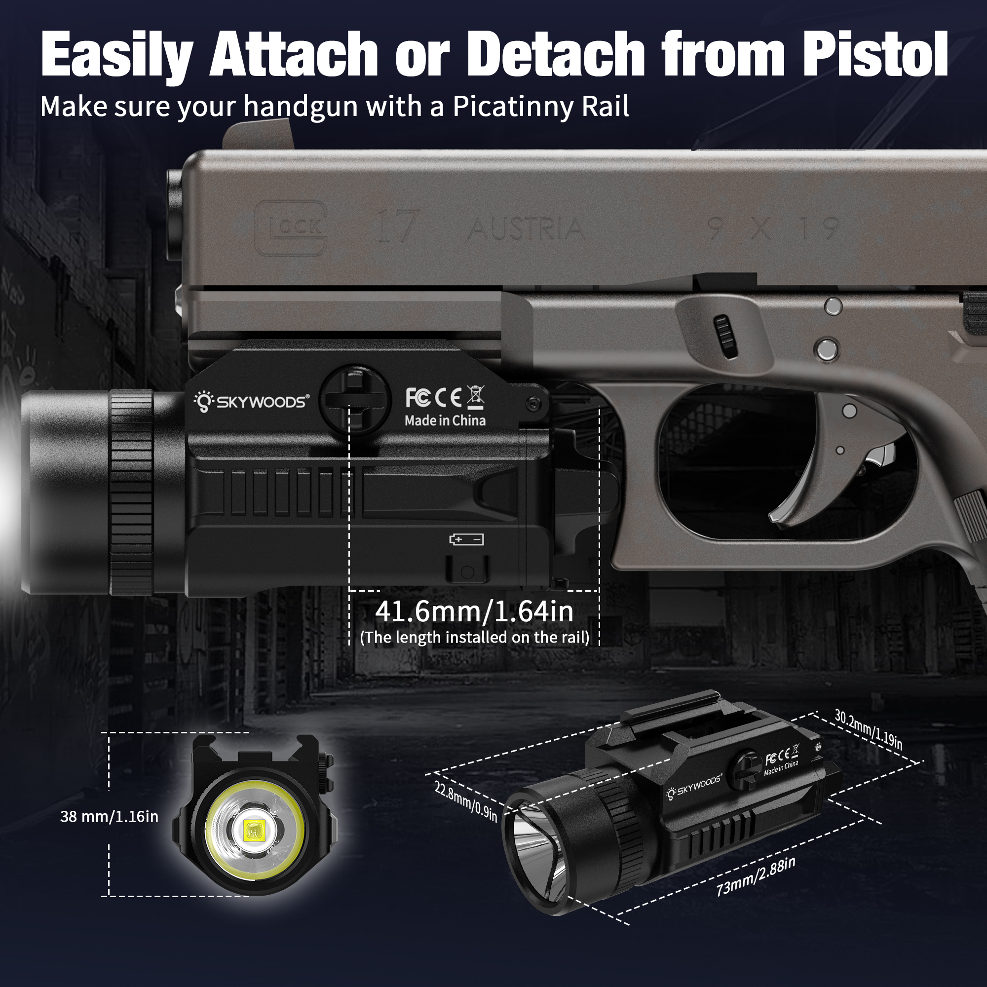 Skywoods - Tactical Pistol Light (940lu) (PL940)