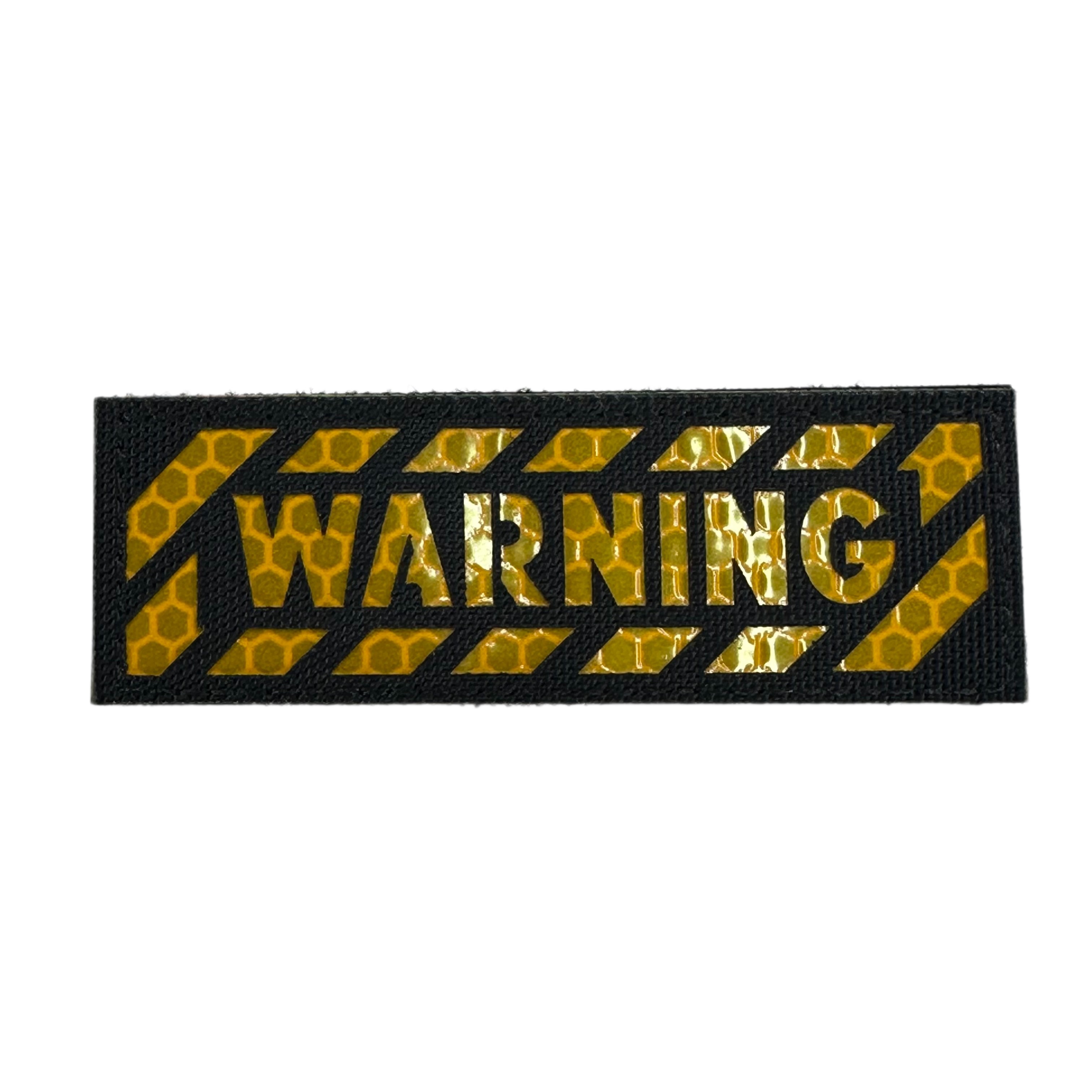 Laser Cut Patch - Warning Bar Reflective