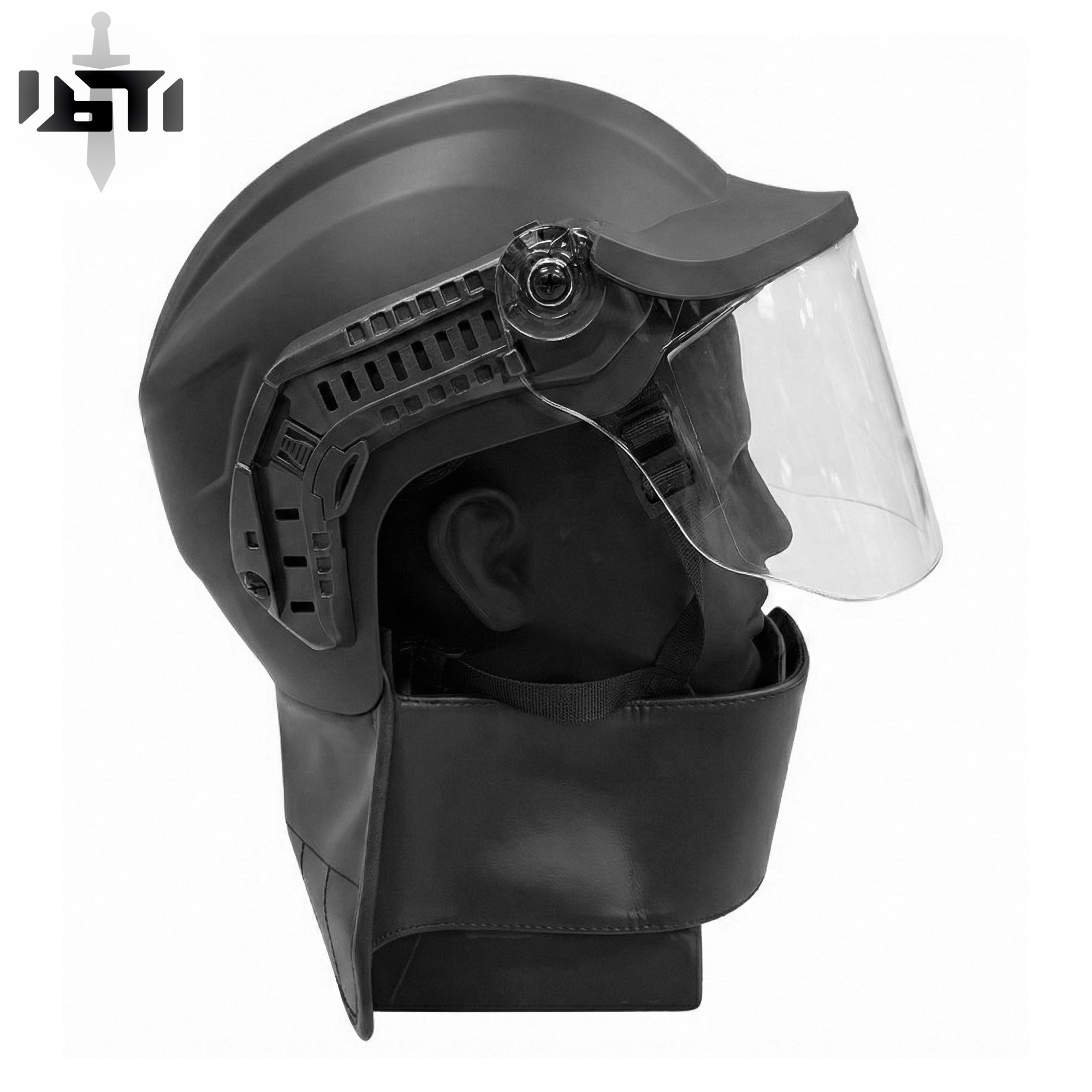 Black Stealth - Vanguard Lite Spec-Ops Riot Helmet