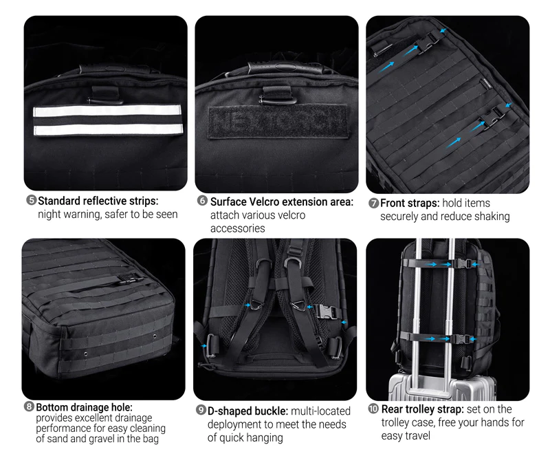 Nextorch - TEX20 Protective Versatile Tactical Backpack