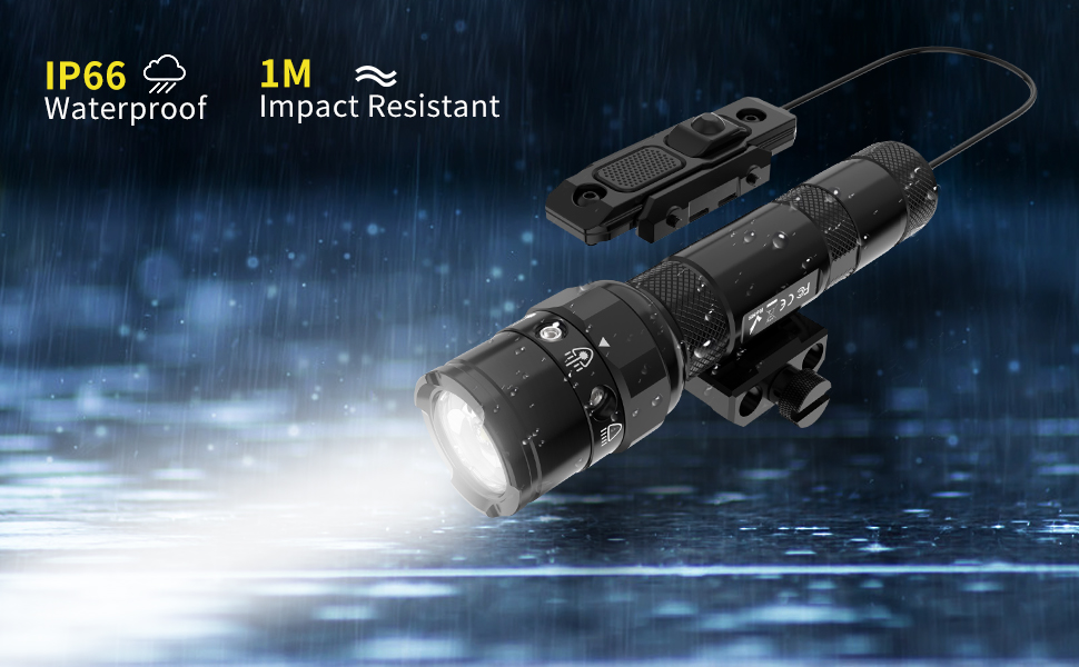 Skywoods - Tactical Rifle Light + Green Laser (900lu) (RL900G)