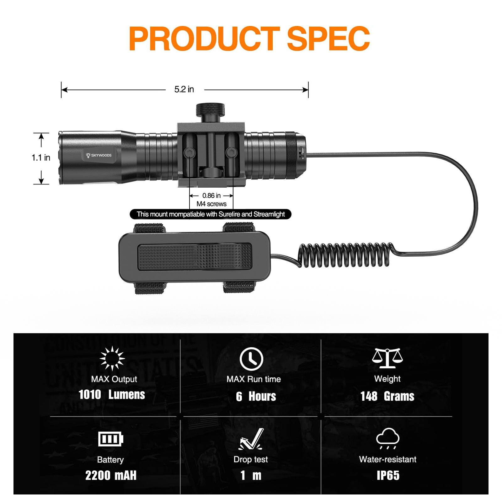 Skywoods - Tactical Rifle Light (1010lu) (RL1010)