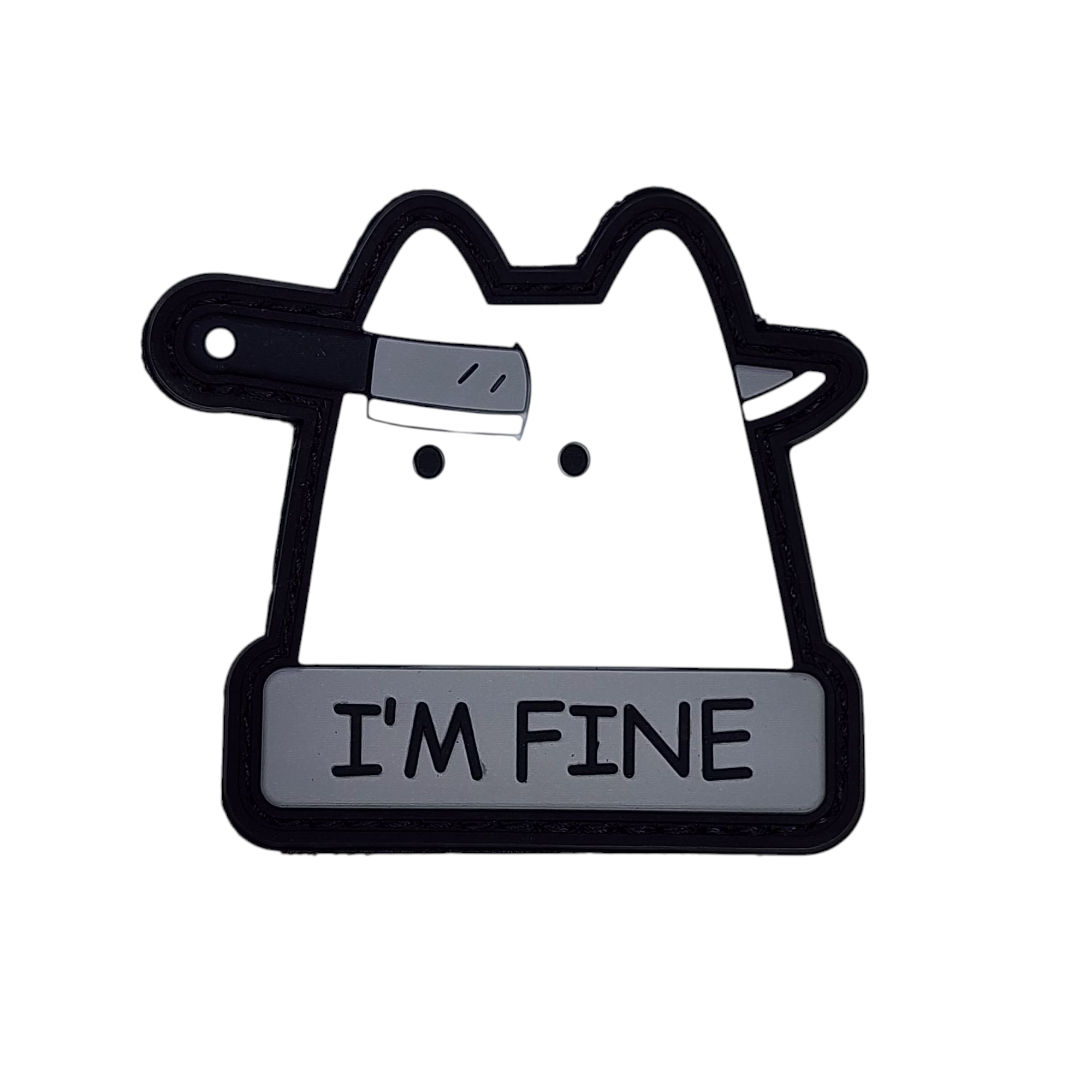 Rubber Patch - Cat I'm Fine