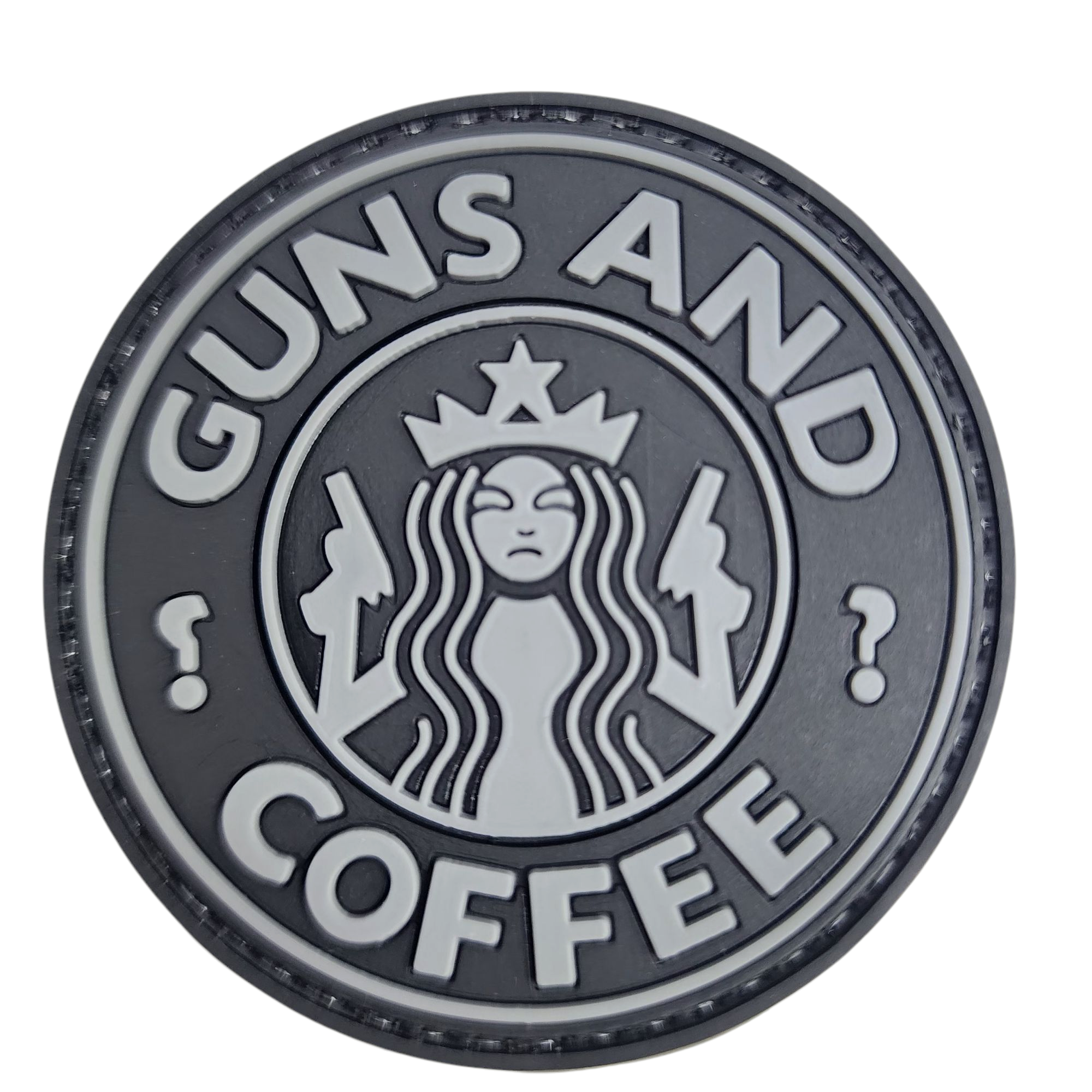 Rubber Patch - Guns & Coffee