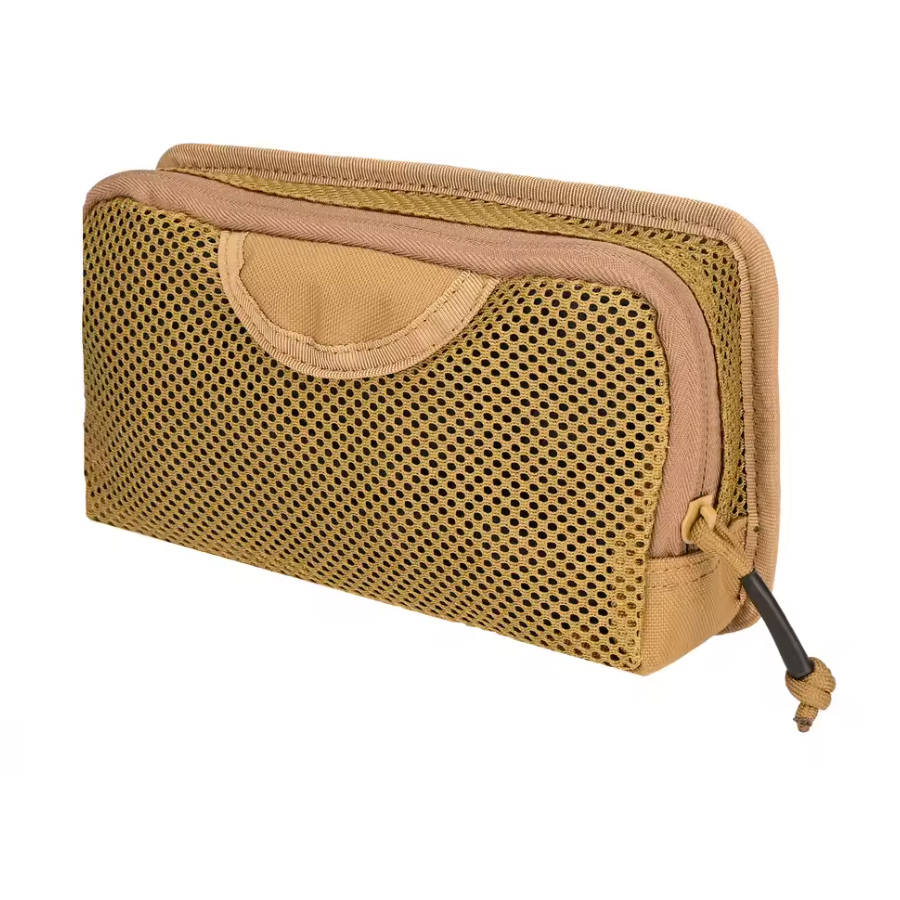 Black Stealth - Hook-Backed Mesh Utility Pouch Insert (9" x 5")