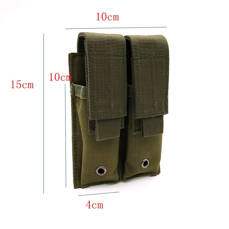 Black Stealth - Molle Sheath Dual Mag (ZJ116BK)