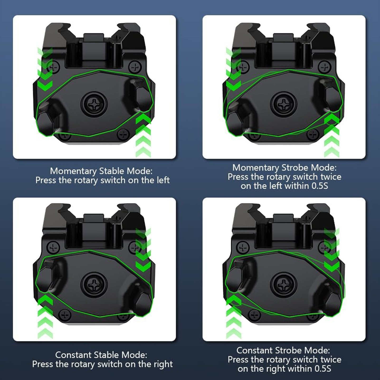 Skywoods - Tactical Pistol Light + Green Laser (800lu) (PL800)