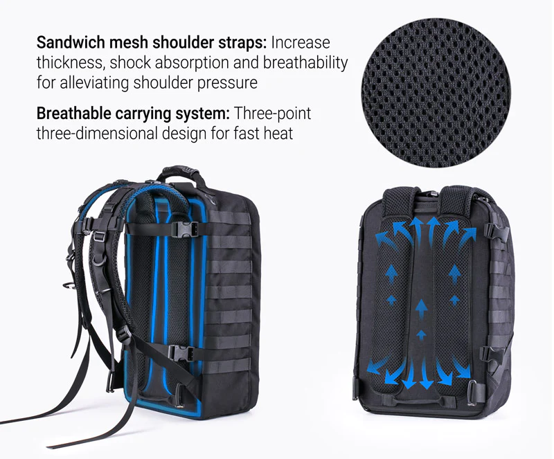 Nextorch - TEX20 Protective Versatile Tactical Backpack