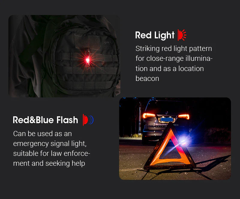 Nextorch - K40 Multi-light Keychain Flashlight Beacon