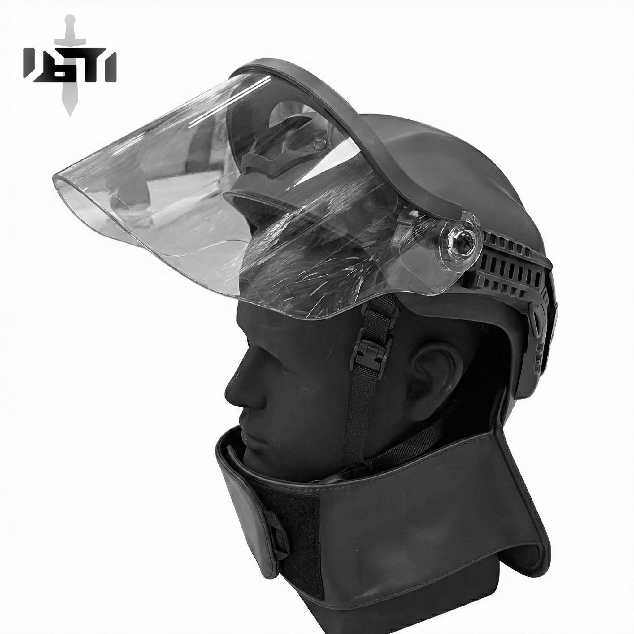 Black Stealth - Vanguard Lite Spec-Ops Riot Helmet