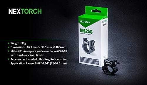 Nextorch - RM25S Flashlight Picatinny Mount