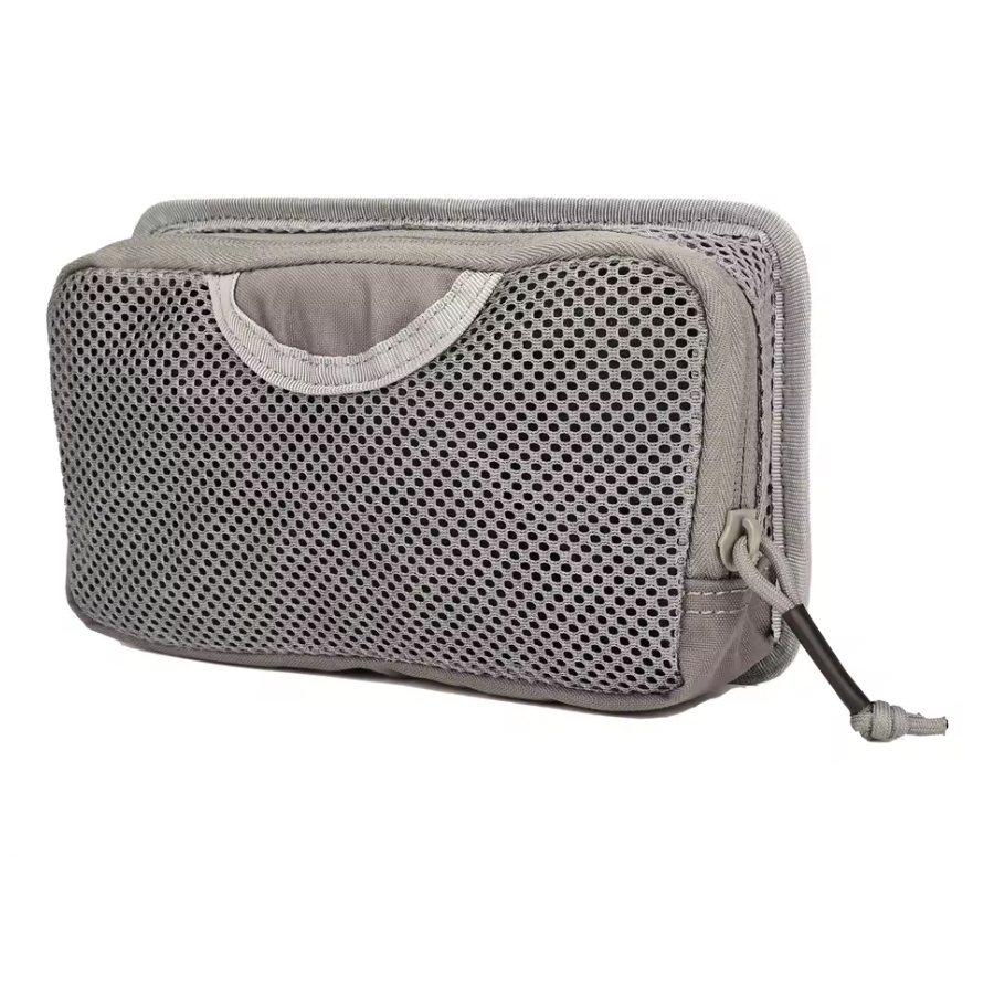 Black Stealth - Hook-Backed Mesh Utility Pouch Insert (9" x 5")