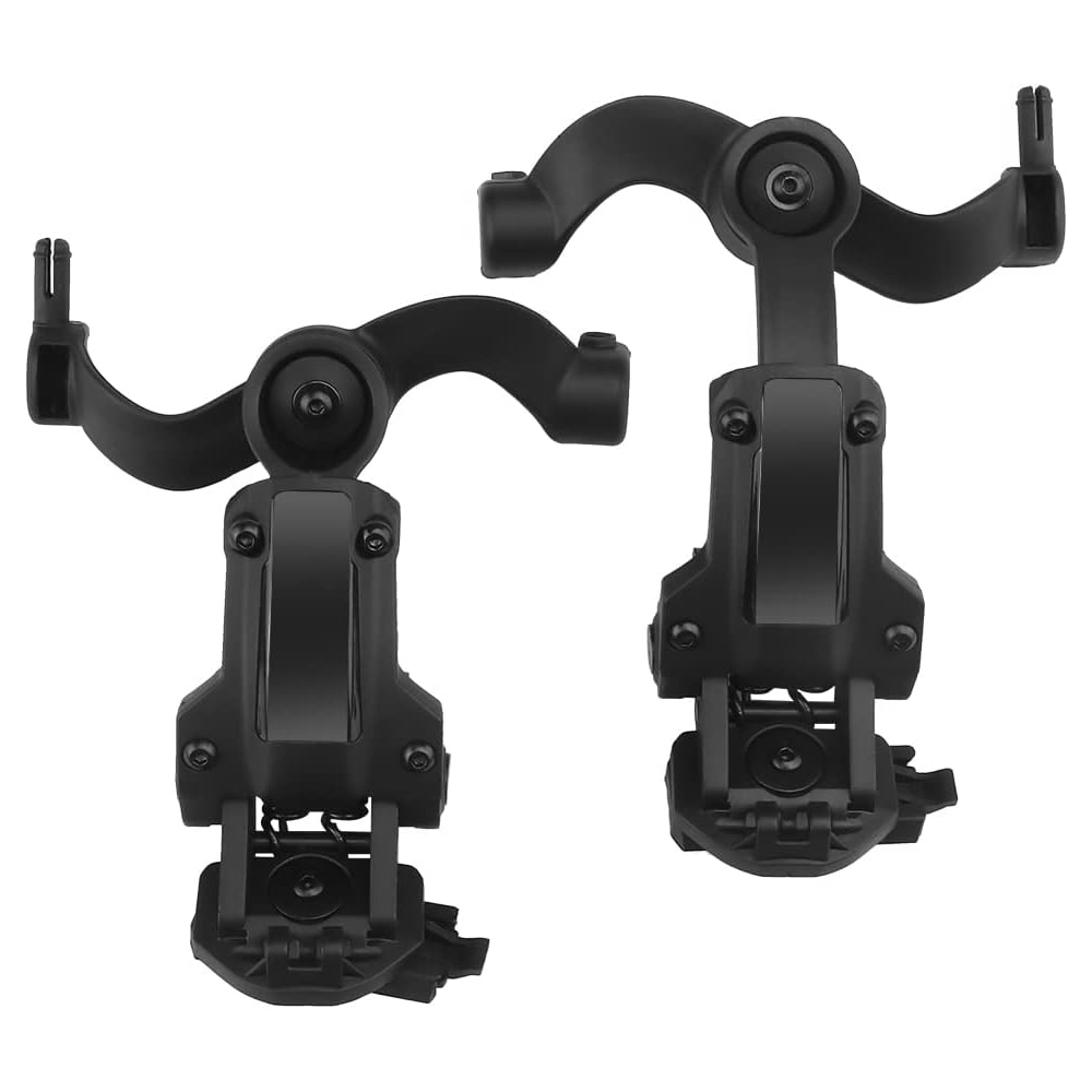 Fast Helmet ARC Rail Headset Bracket – Multi-Angle Rotating Adapter for Tactical Earmuffs