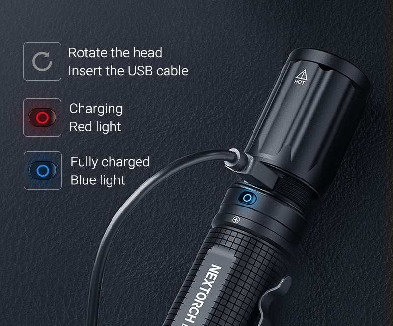 Nextorch E52C Flashlight 3000ルーメン NEXTORCH E52C Flashlight – 3000 Lumen EDC Tactical Light