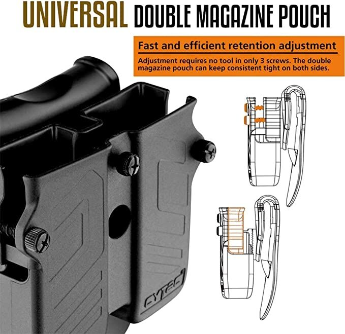 Cytac - CY-MPU Sheath Universal Double Magazine Pouch