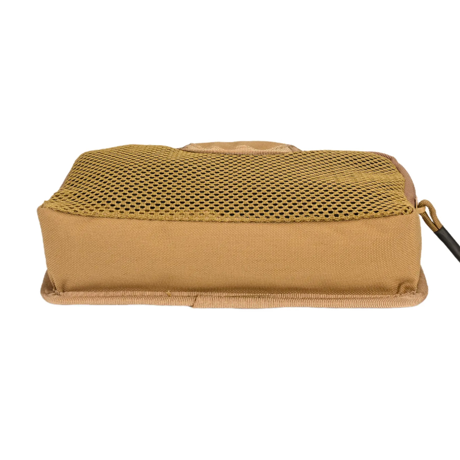 Black Stealth - Hook-Backed Mesh Utility Pouch Insert (9" x 5")