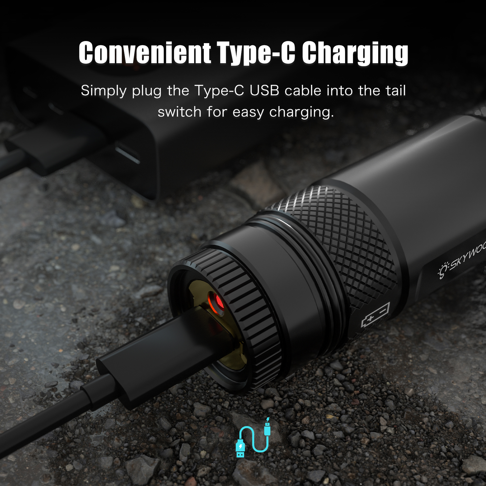 Skywoods - Tactical Rifle Light + Green Laser (900lu) (RL900G)