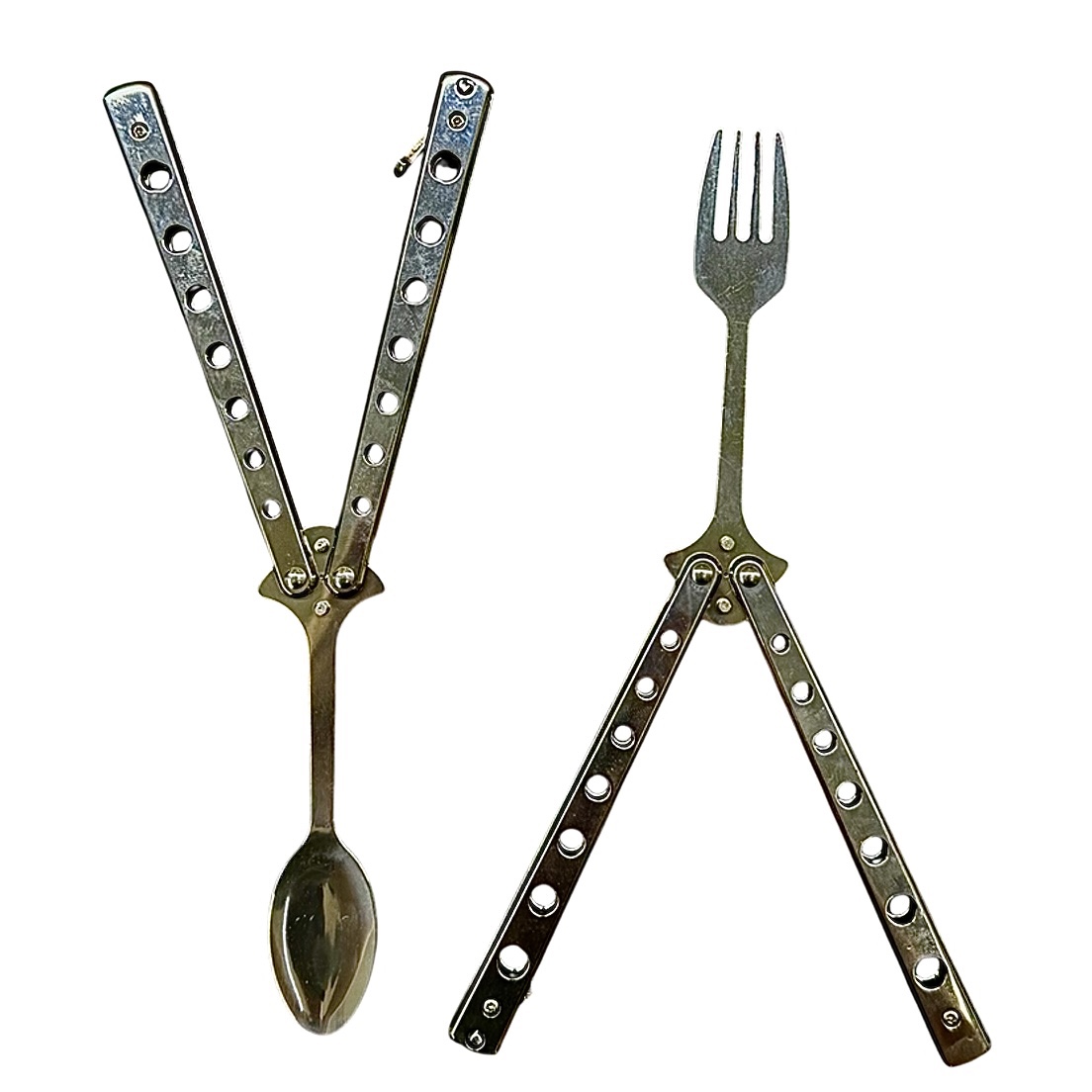Balisong Cutlery Set (Fork and spoon)
