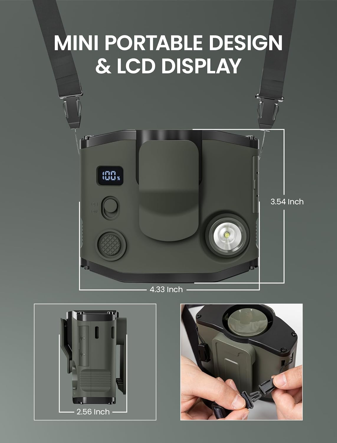 Black Stealth - LBV Molle Mounted Jet-Type Cooling Fan