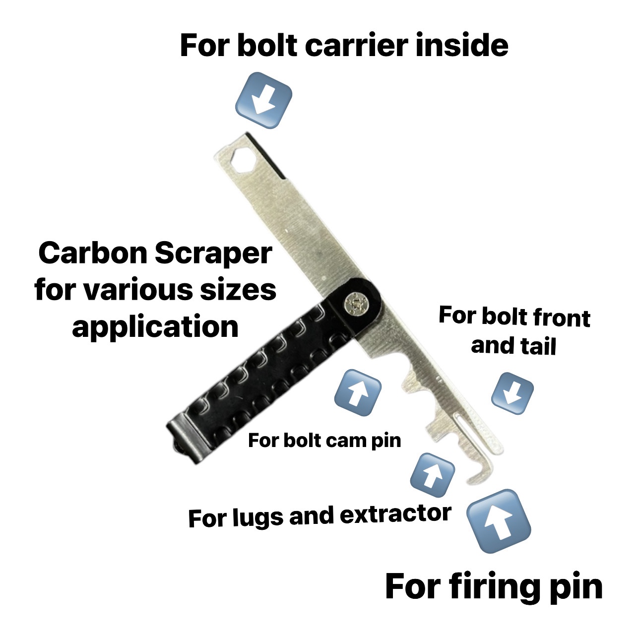 Multi use carbon cleaning tool