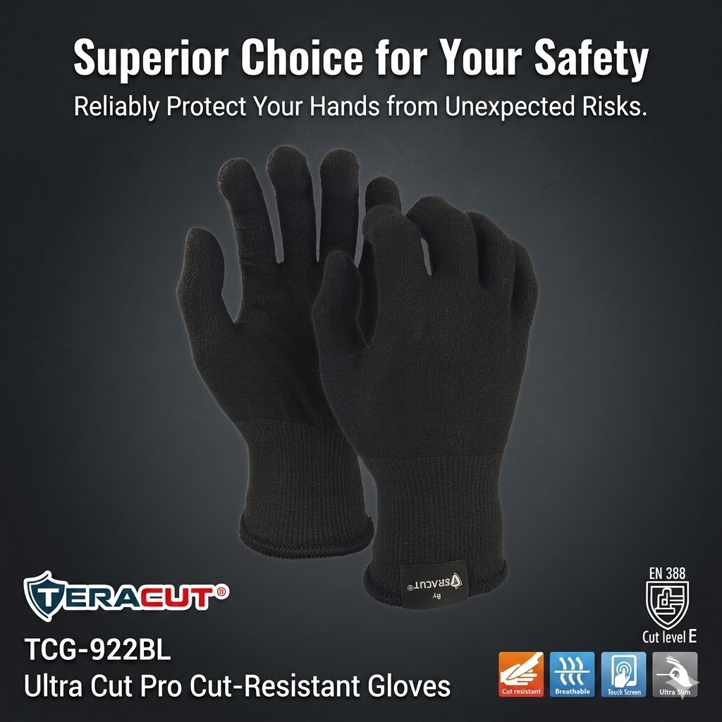 TERACUT - Tactical Ultra Cut-Proof Gloves (TCG-922BL)