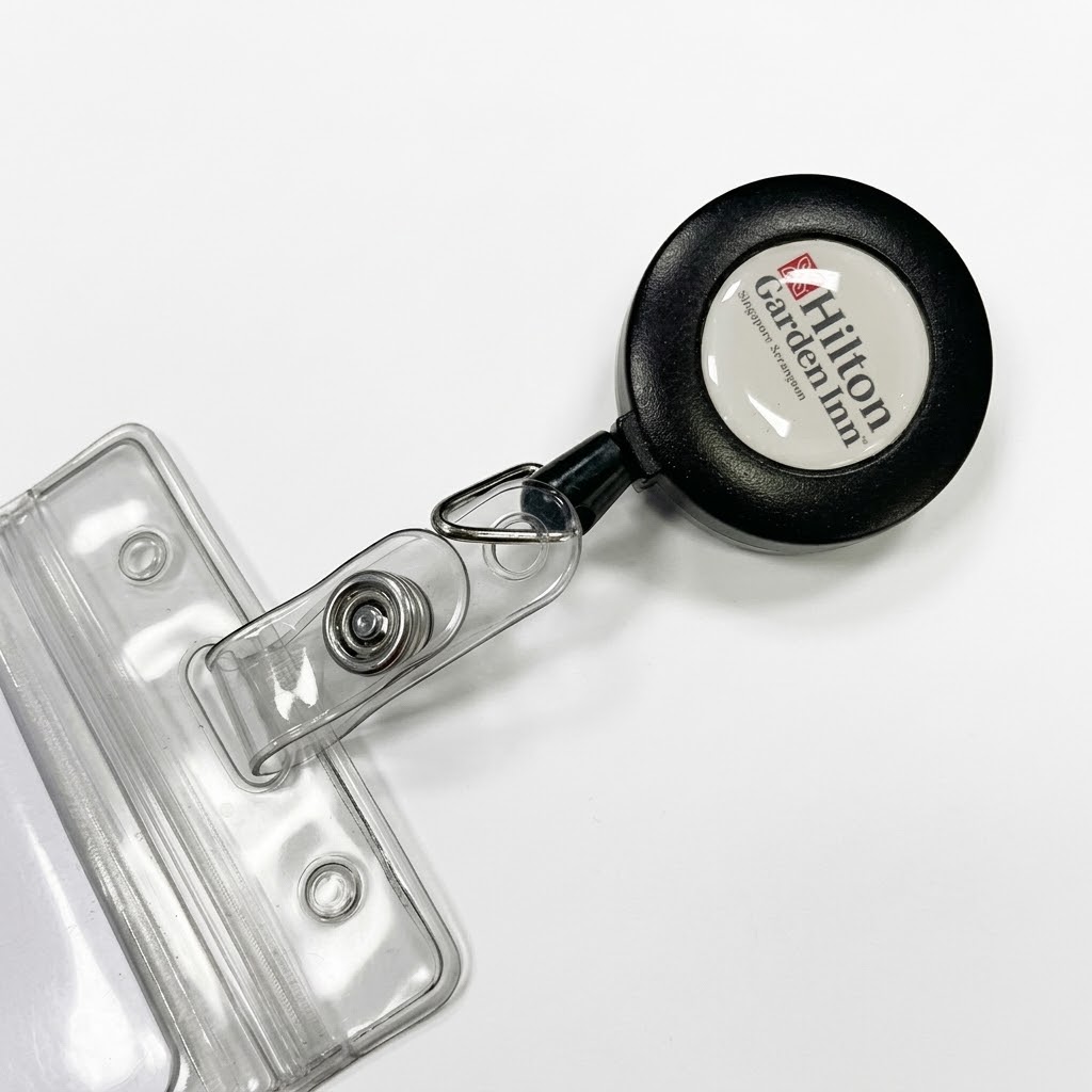 Custom Retractable ID Badge Holder & Clip