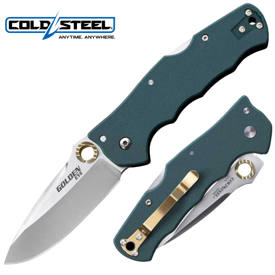 Cold Steel - Golden Eye Spear Folder Blade-Forest Green