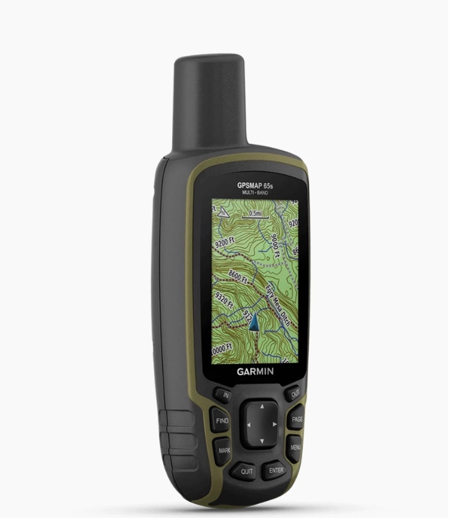 Garmin - GPSMAP 65s Portable Multi- Band GPS Handheld Hiking Navigator Device with Sensors with Sea